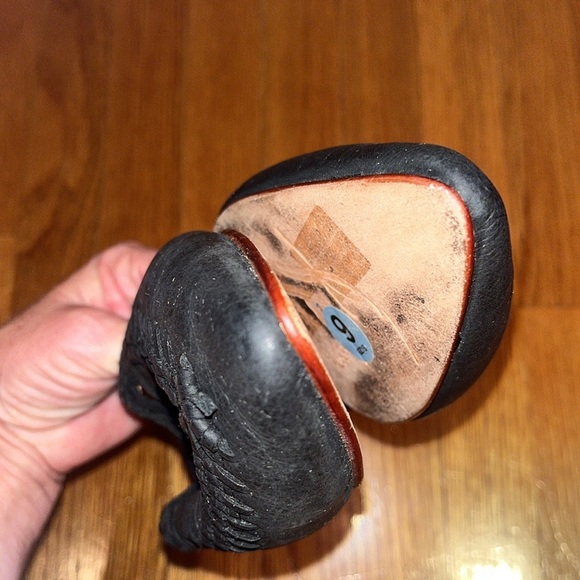 Free People size 6 black leather flats / sandals with ties - Picture 9 of 9